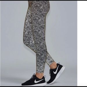 Noli Black Line Reflective Leggings